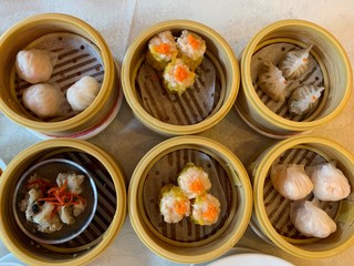 Dim sum steaming food chinese restaurant