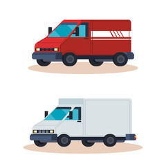 delivery service vans vehicles