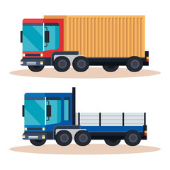 delivery service trucks vehicles