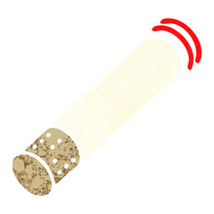 retro illustration style cartoon cigarette