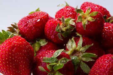 Strawberries berry isolated on white background