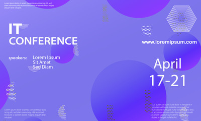 Conference announcement design template