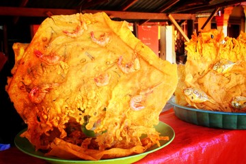 Peyek Tradisional food of Indonesia