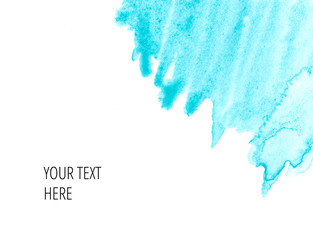 Paint Splashes frame on white background with copy space labeled 