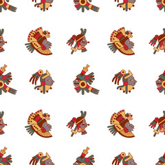 Aztec seamless pattern for chocolate package design.