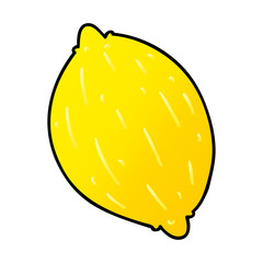 gradient cartoon of a lemon