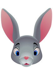 Happy Easter. Easter Bunny / Rabbit Head