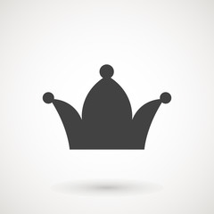 Crown Icon in trendy flat style isolated on grey background. Crown symbol for your web site design, logo, app, UI. Vector illustration, EPS10