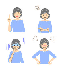 シニア女性　セット