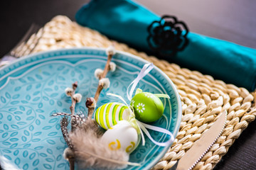 Easter holiday card concept