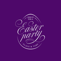 Easter Party lettering