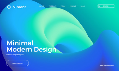 Abstract design templates with 3d flow shapes