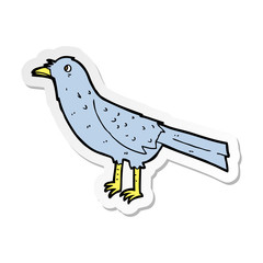 sticker of a cartoon crow