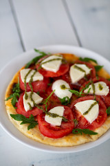 pizza with tomatoes