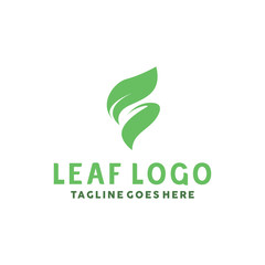 Green Leaf Logo Design Inspiration