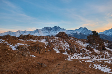 Fototapeta na wymiar The Caucasus Mountains