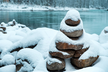 Snowy Inuksuk