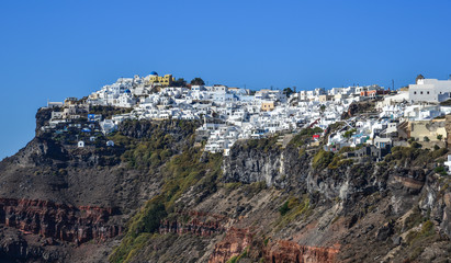 Naklejka premium Beautiful Santorini Island, Greece