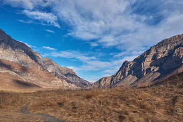 City of the dead. Necropolis outside the village of Dargavs.