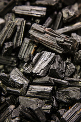 Black tourmaline natural shape background