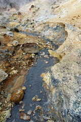 im Hochtemperaturgebiet Seltun, Krysuvik, Island