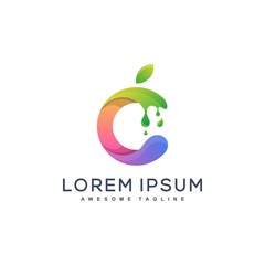 Fluid Fruit illustration vector template