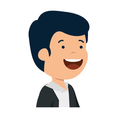 happy young man character