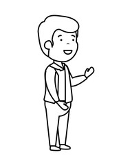 happy young man character