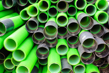 stock of pipes for construction