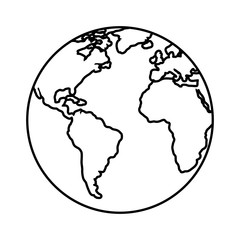 Obraz premium world planet earth icon