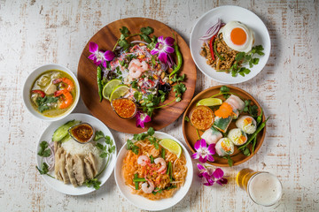 代表的なタイ料理　typical Thai cuisine