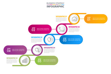 Business Infographics design template illustration. Vector eps10.