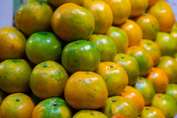 orange on supermarket
