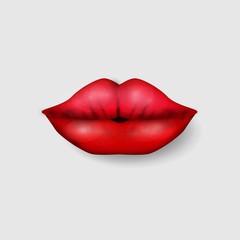 female lips bite