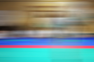 Motion blur. Children's training on karate. Blurred Background for web pages and printing.