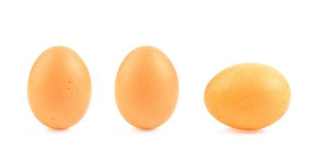 eggs on white background
