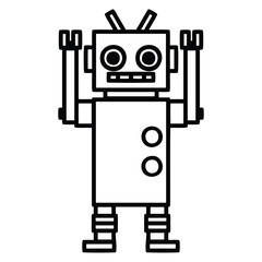 dancing robot icon