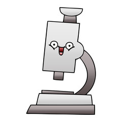 gradient shaded cartoon microscope