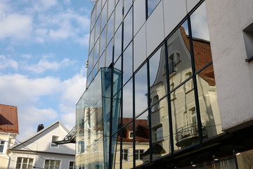 Obraz premium Lüdenscheid Häuserfassaden in der Innenstadt