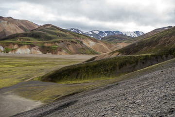 Volcanic mountains of Landmannalaugar in Fjallabak Nature Reserve. Iceland