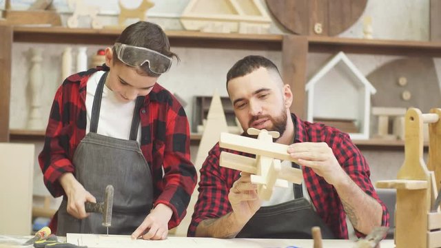 In carpentry coworking studio children and youngsters can learn a useful profession together with Dad. There are carpentry classes for beginners in the Daddy-son format in wooden workshop.