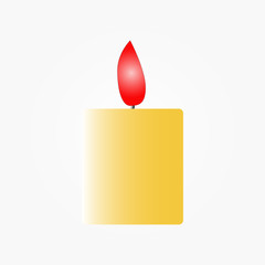 Vector illustration of a candle.