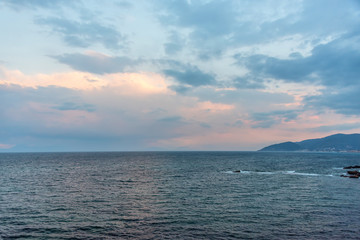 Sunrise on the Southern Italian Mediterranean Sea