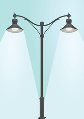 Street light.  vector illustration