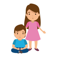 mother with son characters