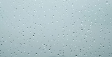 rain drops on window glasses surface