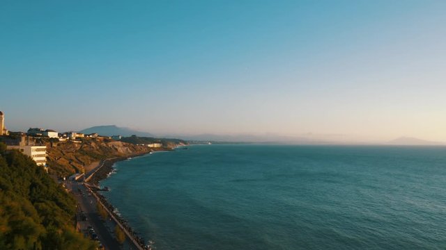 cote basque biarritz ocean mountain