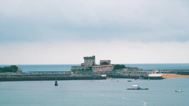 Saint-Jean-de-Luz Fort Socoa sea Basque Country France