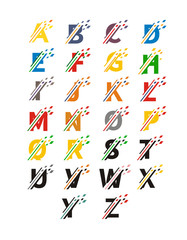 slice digital logo alphabet