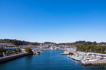 Fototapeta na wymiar (神奈川県ｰ風景)横浜の柴漁港風景１